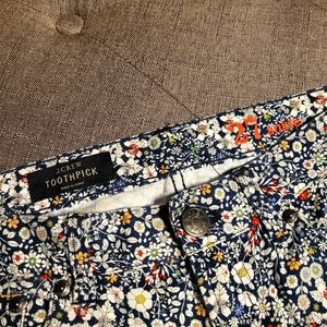 J. Crew Liberty Art Fabric Cropped Pants